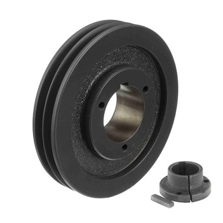 Dodge Industrial 2 Grooves; 7.1 in. OD; Bushed; 5V Belt Series; 7.1 in. Pitch Minimum; 7.1 in. Pitch Maximum; Keyway 2-5V7.10-SK